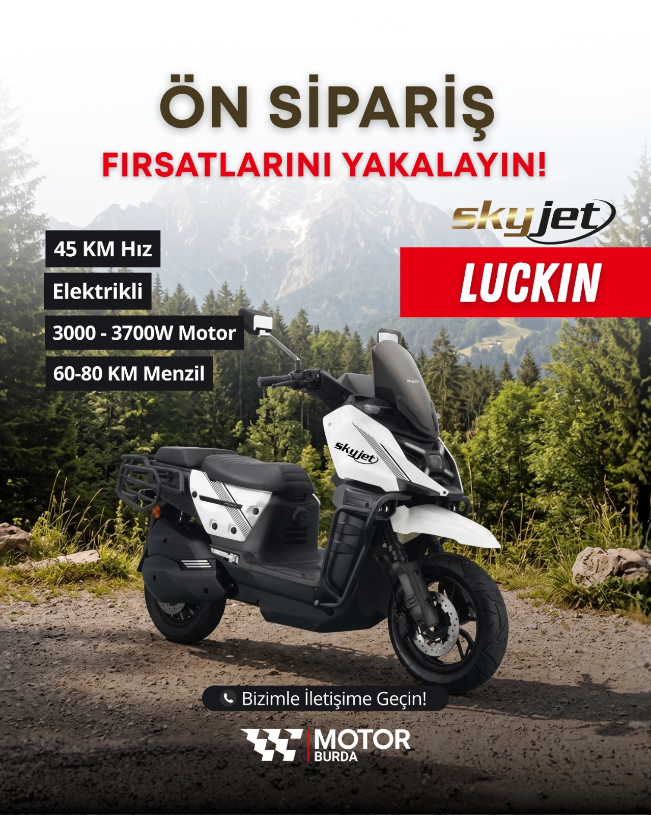 Skyjet Luckin elektrikli scooter ön sipariş kampanyası